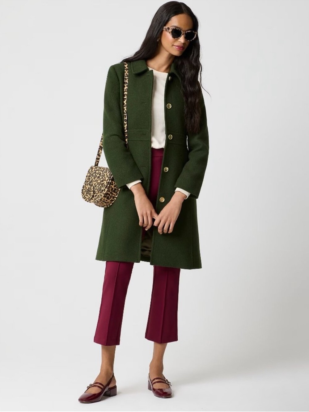 NWT J Crew Factory Wool Blend Lady Day Coat